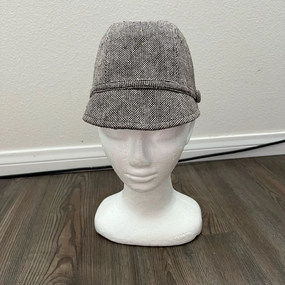 Men's Gray Tweed Cap